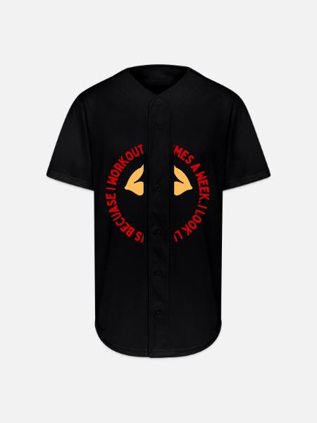 6-7 Workout Aura Powermaxxing - Full Button Jersey - black