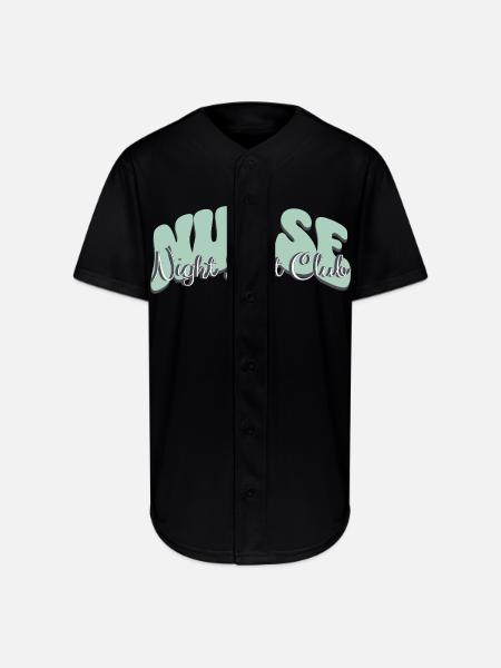 Nurse Night Shift Club - Full Button Jersey - black