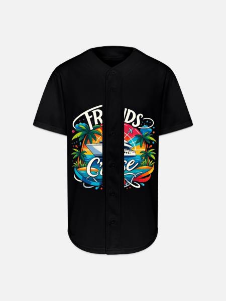 Friends Cruise 2027 - Full Button Jersey - black