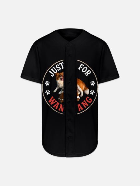 Justice For Wangwang Dog - Full Button Jersey - black