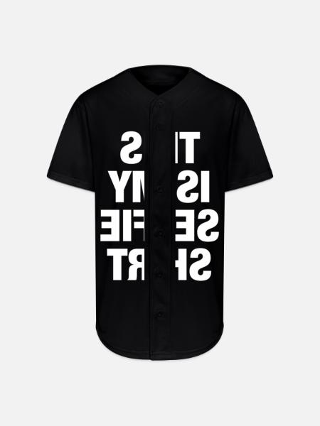 This is My Selfie - Full Button Jersey - black