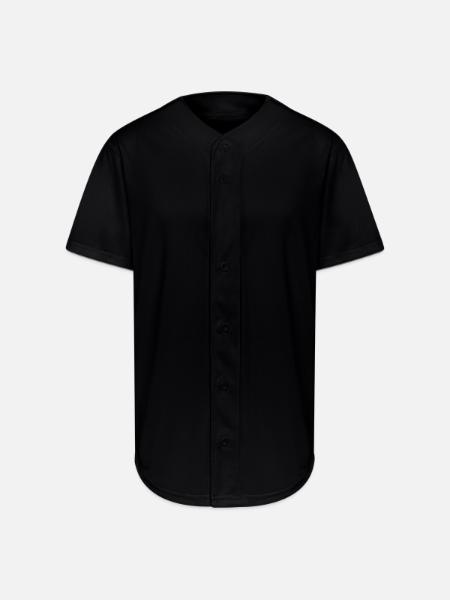 Libra Pan - Full Button Jersey - black