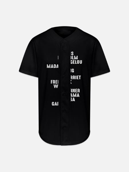 Black history shirt - Full Button Jersey - black