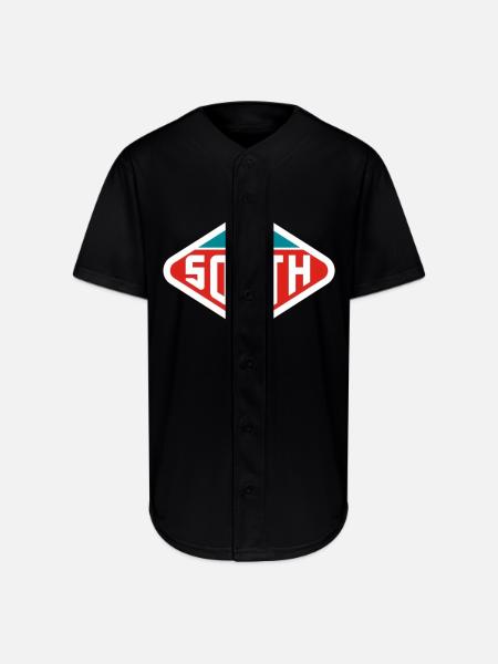 The South - Full Button Jersey - black