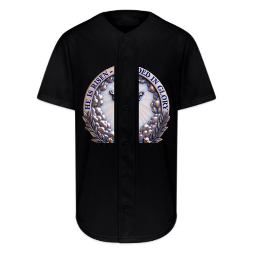 He Is Risen Ascended In Glory T Shirt, Gift - Full Button Jersey