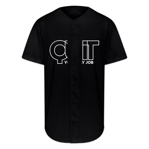 Quit in white - Full Button Jersey