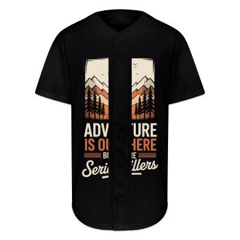 Adventure Is Out There Serial Killers - Full Button Jersey - black - Front