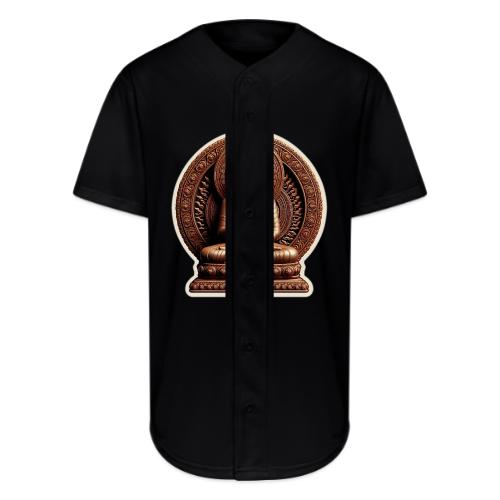 Buddha Statue in meditation and Hand Mudra - Full Button Jersey