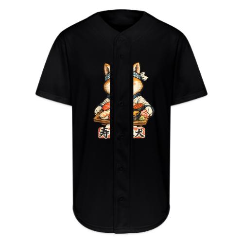 Funny Shiba Inu Sushi Kawaii Dog Tee - Full Button Jersey