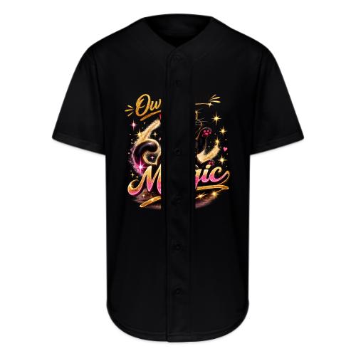 Own Your Magic – Glam Black Cat - Full Button Jersey