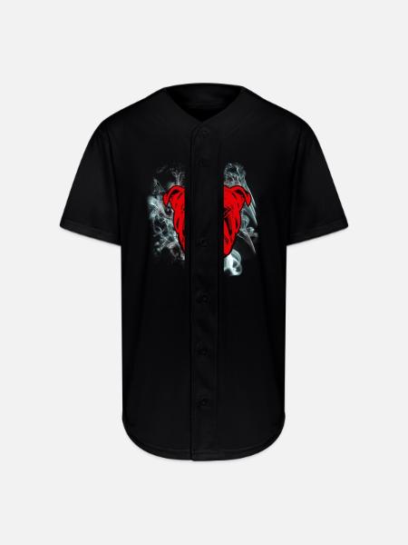 Red Dog Beer - Full Button Jersey - black