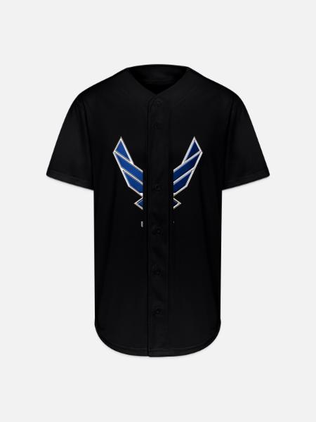 usaf - Full Button Jersey - black