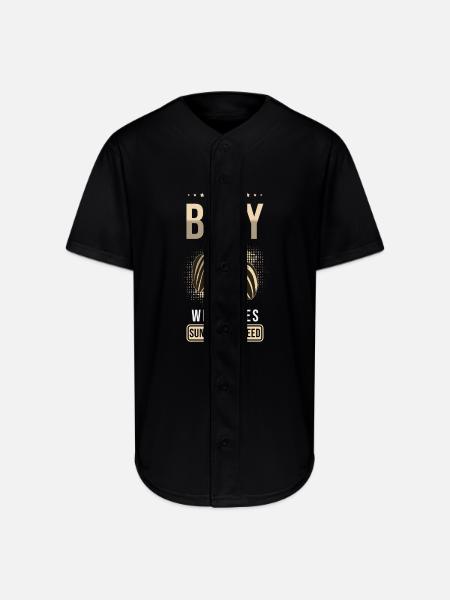 Sunflower Seeds - Full Button Jersey - black