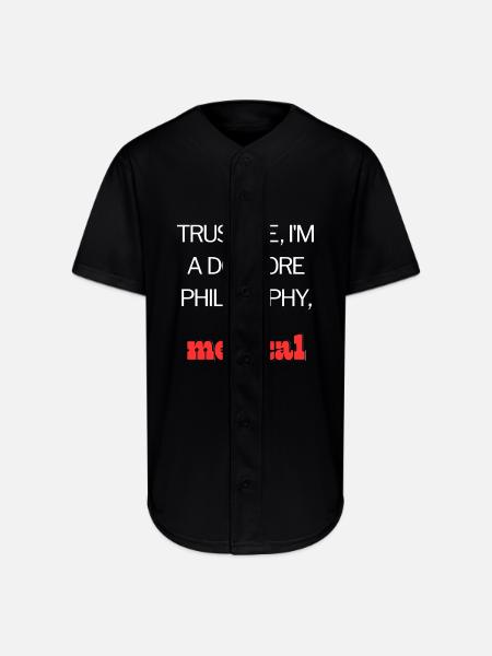 Funny Medical quotes Classic - Full Button Jersey - black
