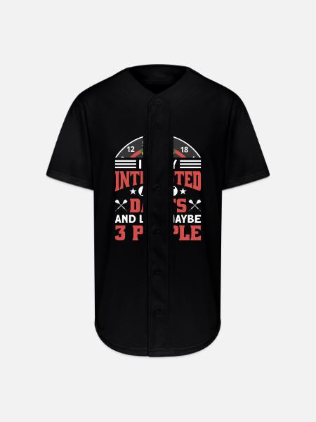 Darts Dart Player - Full Button Jersey - black