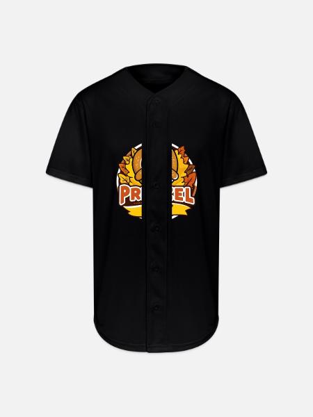 PRETZEL DAY - Full Button Jersey - black