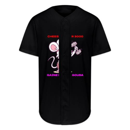 Cheese Lifter 3000 | Funny Gym Rat Mouse tshirt - Full Button Jersey