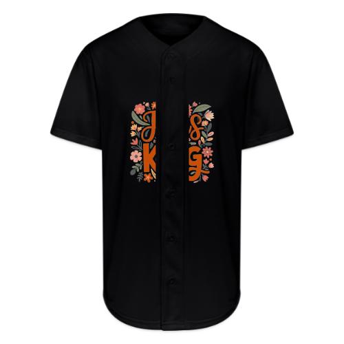 Jesus Is King – Floral Christian Typography Design - Full Button Jersey