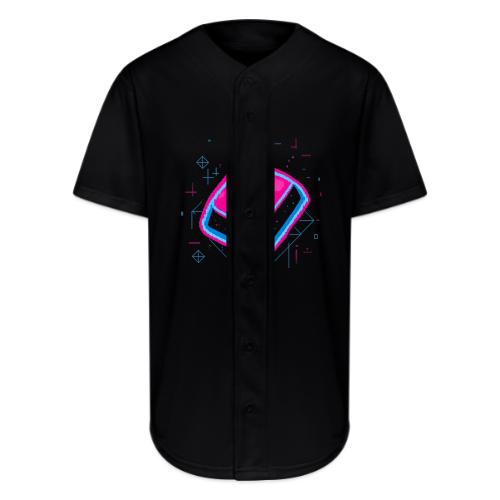 Neon Pixel A Key - Full Button Jersey
