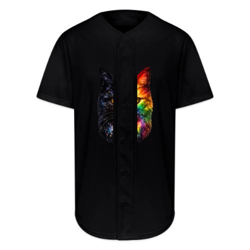 Cosmic Galaxy Rainbow Cat - Full Button Jersey