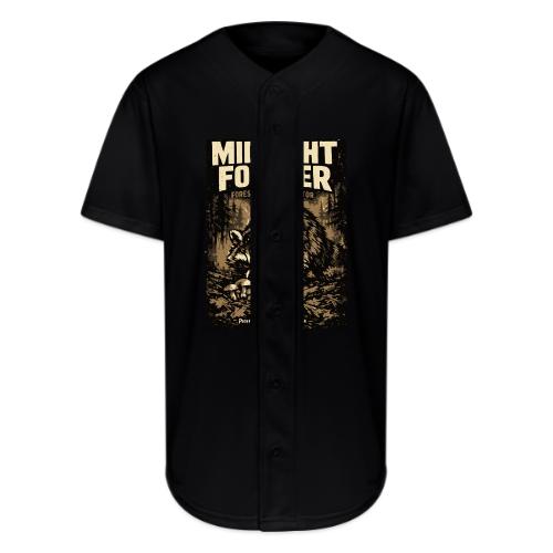 Midnight Forager Raccoon Mushroom Hunter - Full Button Jersey