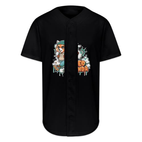 Red Panda Street Graffiti Vibes - Full Button Jersey