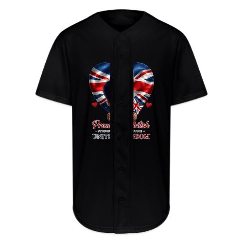 Proud to Be British Teddy Bear UK Patriot Gift - Full Button Jersey