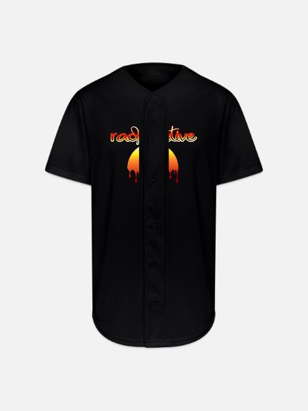 Radioactive – Bold & Unique - Full Button Jersey - black