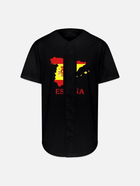 España - Full Button Jersey - black