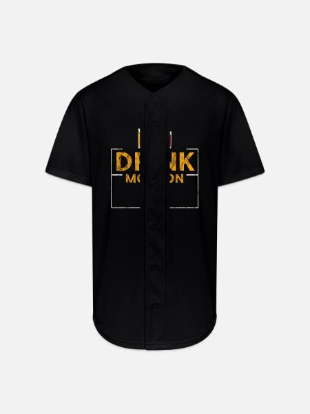 Drink Mode On 5 - Full Button Jersey - black