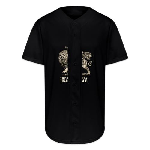 Funny Raccoon King Riding Lion Vintage Meme Art - Full Button Jersey