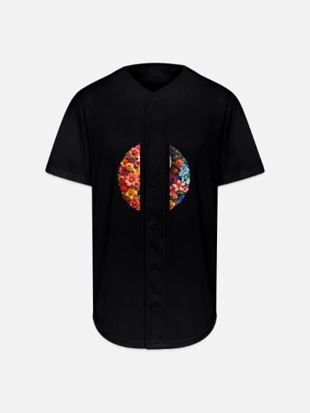 Harmony's Contrast - Full Button Jersey - black