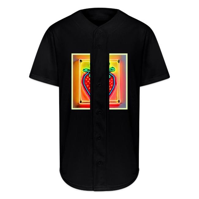 Colorful Strawberry Neon Glow