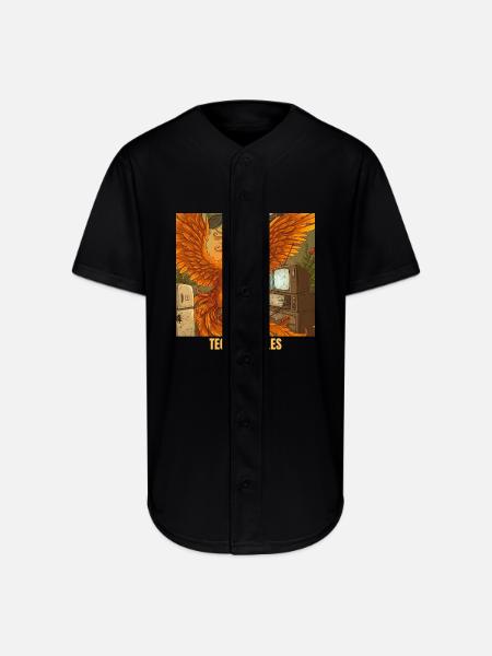 Phoenix's Voice Command Mishap - Full Button Jersey - black