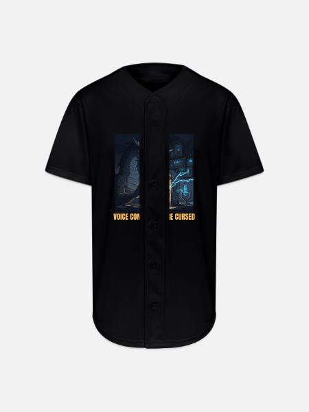 Voice Commands Are Cursed - Full Button Jersey - black