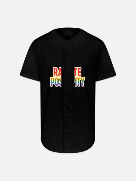 Radiate Positivity - Full Button Jersey - black