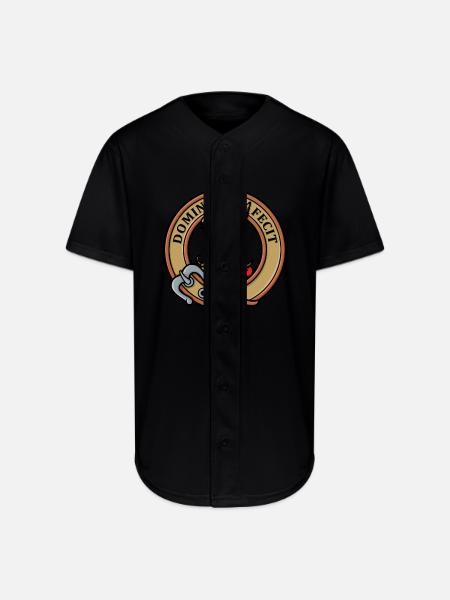Clan Baird Crest - Full Button Jersey - black
