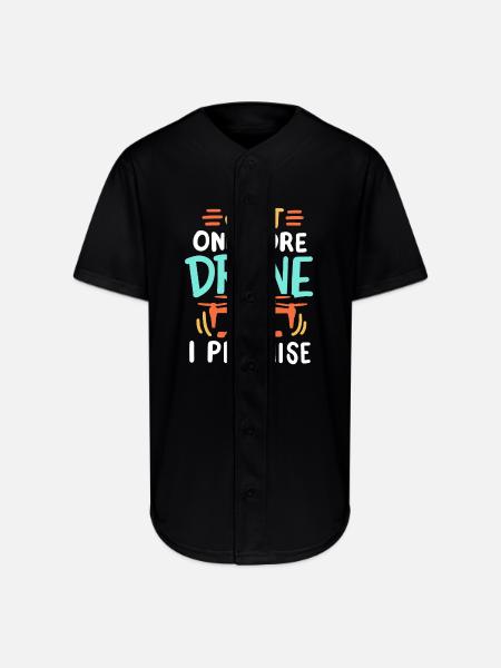 Drone Pilot Drone Racer - Full Button Jersey - black