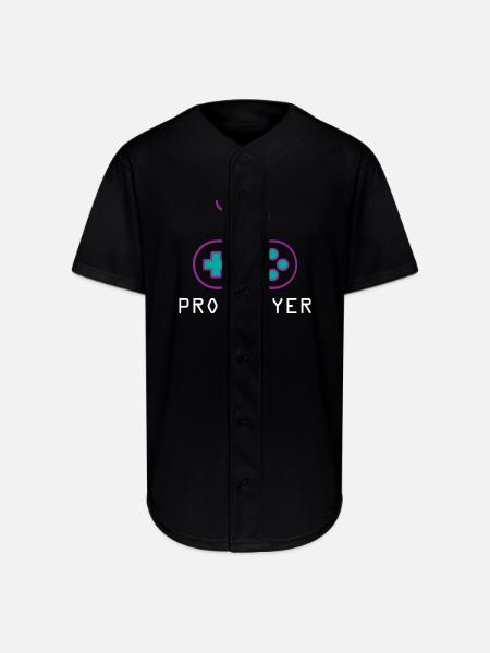 Pro Player Gamer - Full Button Jersey - black