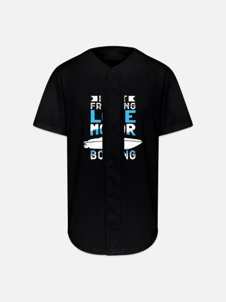 Motorboat Love Motor Boating - Full Button Jersey - black