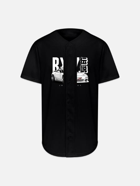 JDM Galaxy RX-7 Legend - Full Button Jersey - black