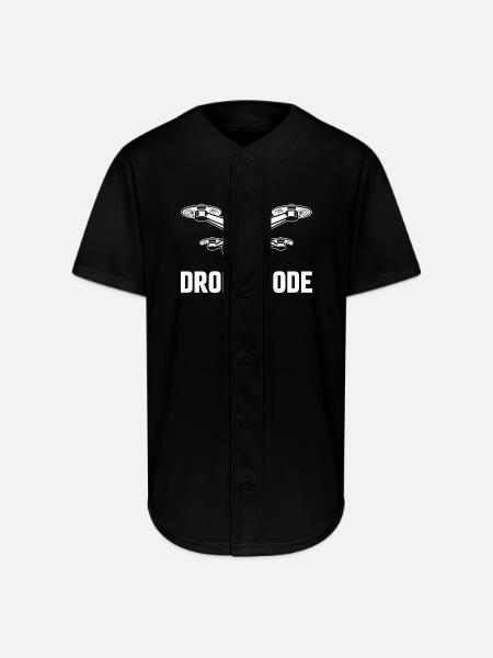 Drone Mode: On - Full Button Jersey - black
