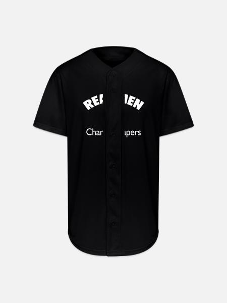 Real Men Change Diapers - Full Button Jersey - black