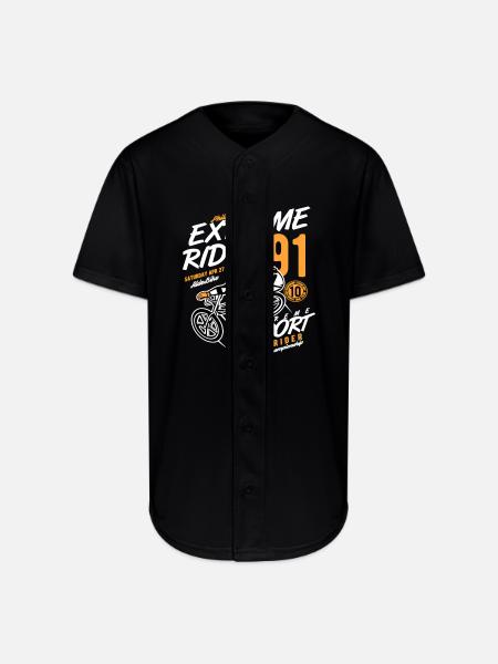 Extreme Rider 91 BMX - Full Button Jersey - black