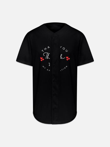 My_Appreciation - Full Button Jersey - black