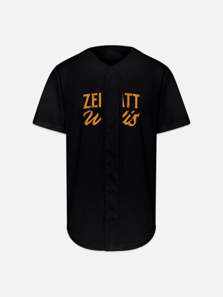 Zermatt Wallis Alpine Script - Full Button Jersey - black