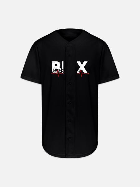 BMX Pulse Bike Art - Full Button Jersey - black