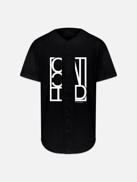 Connected - Full Button Jersey - black