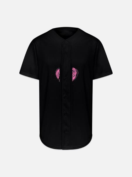 LOVE - Full Button Jersey - black