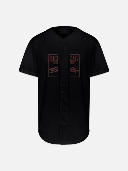 Nick's Pizza - Full Button Jersey - black